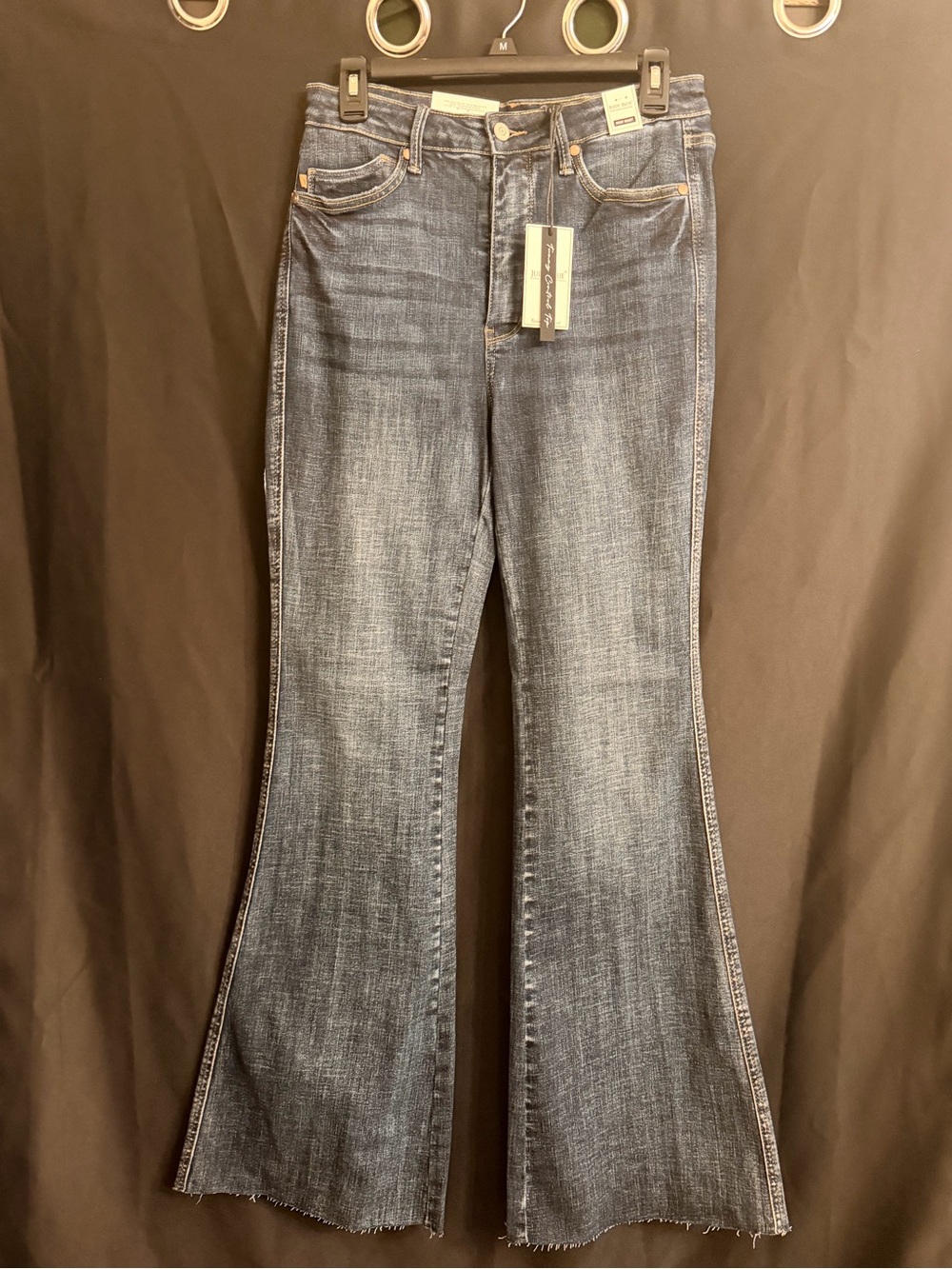 NWT Judy Blue High Waist Flare Jeans Dark Wash Size 7/28 Brand New Style